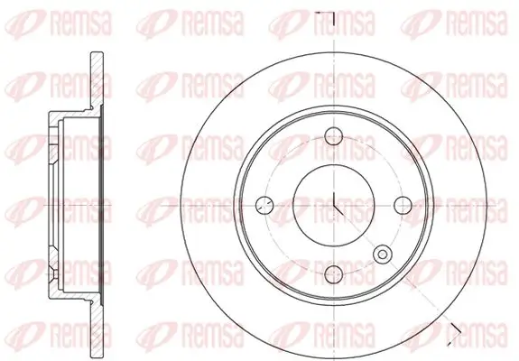 Bremsscheibe Vorderachse KAWE 6094 00