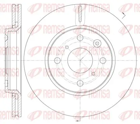 Bremsscheibe Vorderachse KAWE 61003 10