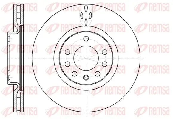 Bremsscheibe Vorderachse KAWE 61017 10