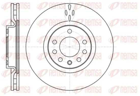 Bremsscheibe Vorderachse KAWE 61017 10 Bild Bremsscheibe Vorderachse KAWE 61017 10