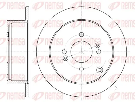 Bremsscheibe Hinterachse KAWE 61024 00