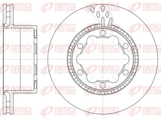 Bremsscheibe Hinterachse KAWE 61036 10