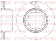Bremsscheibe Hinterachse KAWE 61036 10