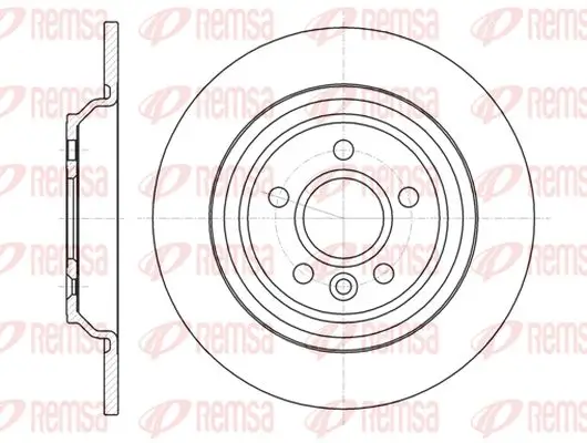 Bremsscheibe Hinterachse KAWE 61045 00