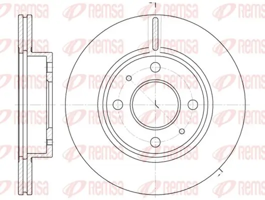 Bremsscheibe Vorderachse KAWE 6105 10