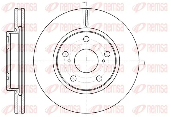 Bremsscheibe Vorderachse KAWE 61077 10