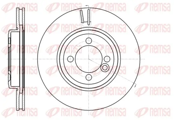 Bremsscheibe Vorderachse KAWE 61081 10