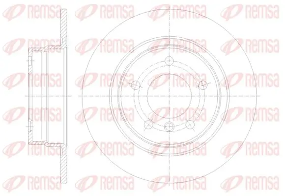 Bremsscheibe Hinterachse KAWE 61084 00