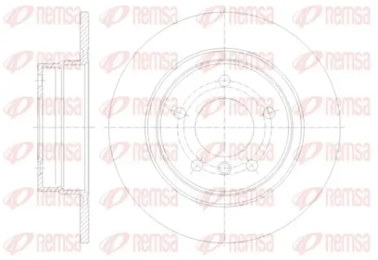 Bremsscheibe Hinterachse KAWE 61084 00 Bild Bremsscheibe Hinterachse KAWE 61084 00