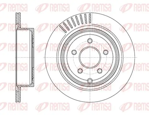 Bremsscheibe Hinterachse KAWE 61091 10