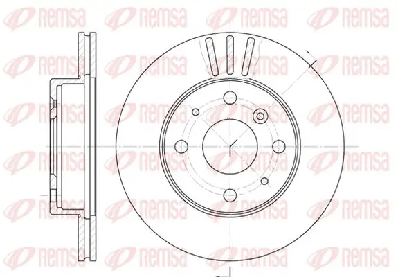 Bremsscheibe Vorderachse KAWE 61095 10