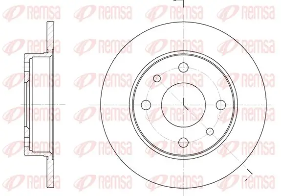 Bremsscheibe Hinterachse Vorderachse KAWE 6110 00