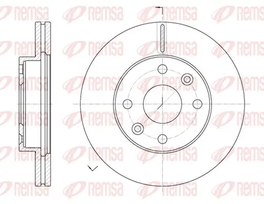 Bremsscheibe Vorderachse KAWE 61116 10