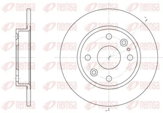 Bremsscheibe Hinterachse KAWE 61119 00 Bild Bremsscheibe Hinterachse KAWE 61119 00