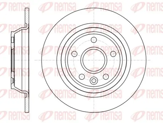 Bremsscheibe Hinterachse KAWE 61167 00
