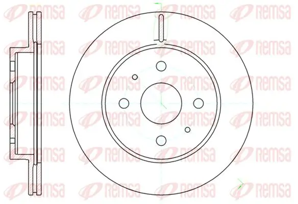 Bremsscheibe Vorderachse KAWE 61190 10