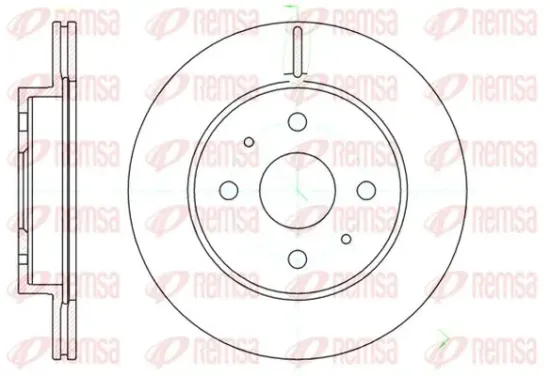 Bremsscheibe Vorderachse KAWE 61190 10 Bild Bremsscheibe Vorderachse KAWE 61190 10
