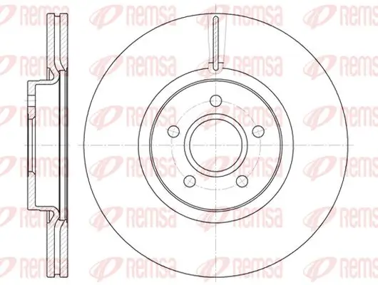 Bremsscheibe Vorderachse KAWE 61223 10