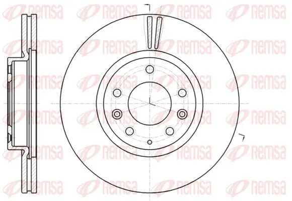 Bremsscheibe Vorderachse KAWE 61235 10