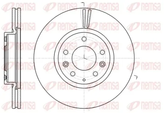 Bremsscheibe Vorderachse KAWE 61235 10 Bild Bremsscheibe Vorderachse KAWE 61235 10