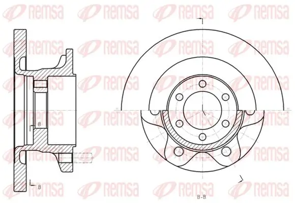 Bremsscheibe Vorderachse KAWE 61308 00