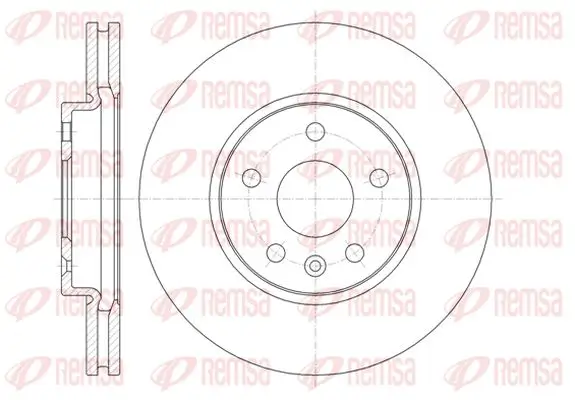 Bremsscheibe Vorderachse KAWE 61313 10