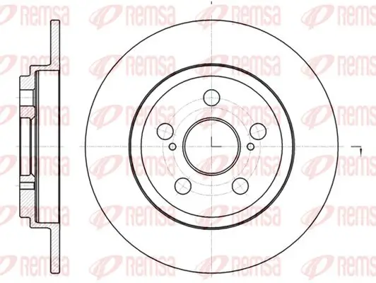 Bremsscheibe Hinterachse KAWE 61328 00