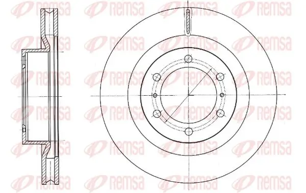 Bremsscheibe Vorderachse KAWE 61331 10
