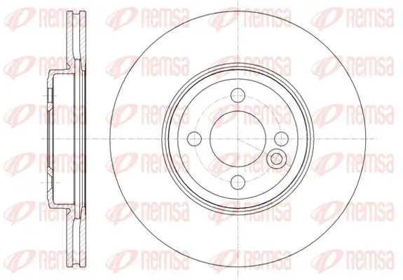 Bremsscheibe Vorderachse KAWE 61334 10