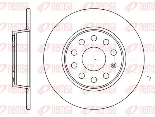 Bremsscheibe Hinterachse KAWE 61340 00