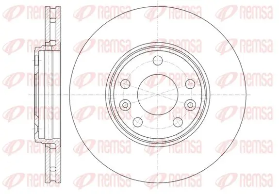 Bremsscheibe Vorderachse KAWE 61344 10