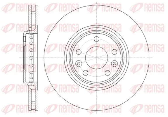 Bremsscheibe Vorderachse KAWE 61345 10
