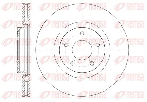 Bremsscheibe Vorderachse KAWE 61349 10
