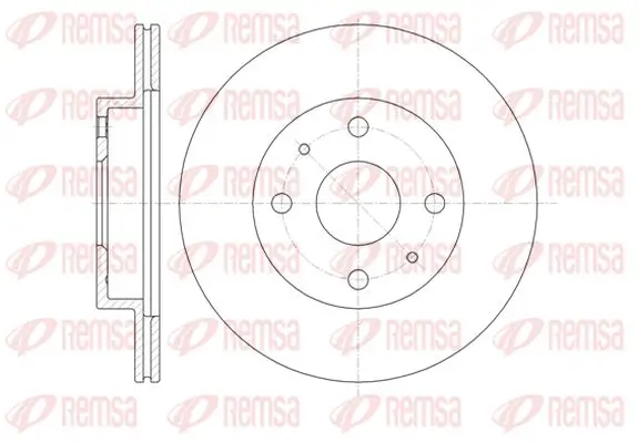 Bremsscheibe Vorderachse KAWE 61355 10