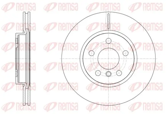 Bremsscheibe Vorderachse KAWE 61545 10