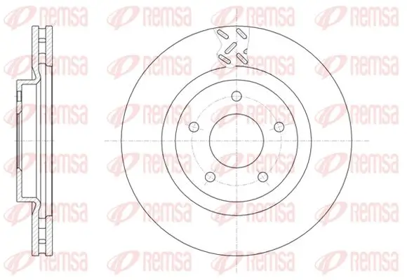 Bremsscheibe Vorderachse KAWE 61553 10