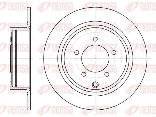 Bremsscheibe Hinterachse KAWE 61554 00
