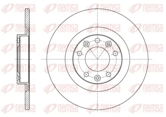 Bremsscheibe Hinterachse KAWE 61557 00 Bild Bremsscheibe Hinterachse KAWE 61557 00