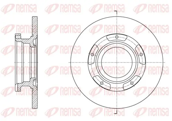Bremsscheibe Hinterachse KAWE 61564 00