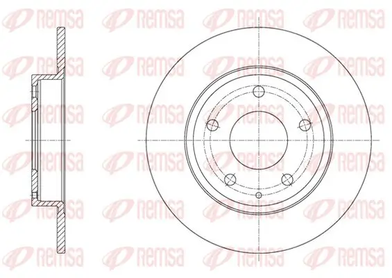 Bremsscheibe Hinterachse KAWE 61575 00