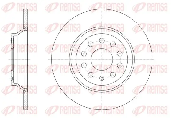 Bremsscheibe Hinterachse KAWE 61587 00