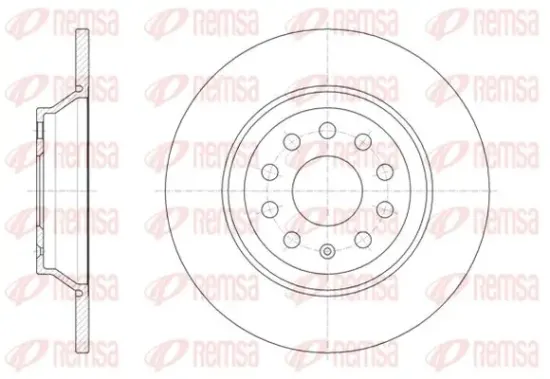 Bremsscheibe Hinterachse KAWE 61587 00 Bild Bremsscheibe Hinterachse KAWE 61587 00