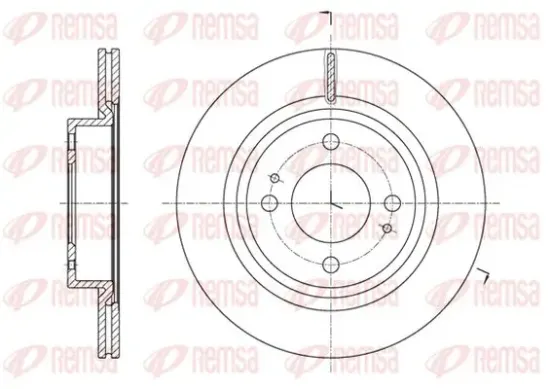 Bremsscheibe Vorderachse KAWE 61621 10 Bild Bremsscheibe Vorderachse KAWE 61621 10