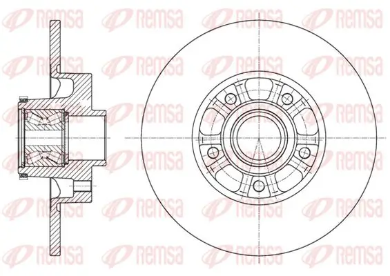 Bremsscheibe Hinterachse KAWE 61626 20