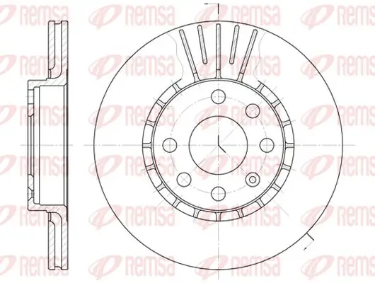 Bremsscheibe Vorderachse KAWE 6174 10