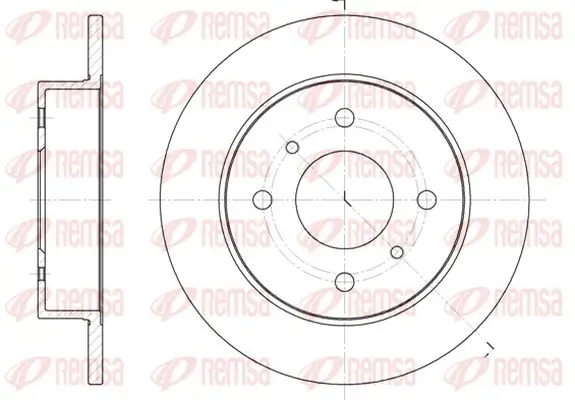 Bremsscheibe Hinterachse KAWE 6200 00
