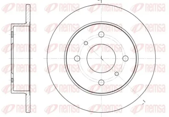 Bremsscheibe Hinterachse KAWE 6200 00 Bild Bremsscheibe Hinterachse KAWE 6200 00