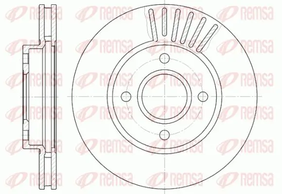 Bremsscheibe Vorderachse KAWE 6211 10