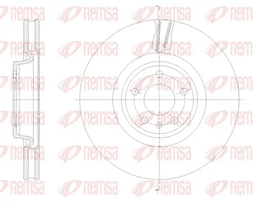 Bremsscheibe Vorderachse KAWE 62133 10 Bild Bremsscheibe Vorderachse KAWE 62133 10