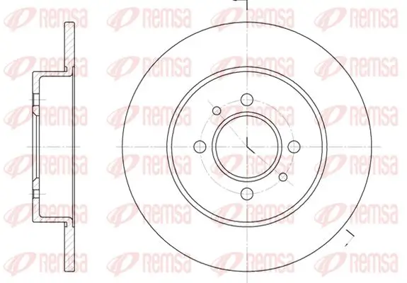 Bremsscheibe Hinterachse KAWE 6239 00